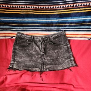 Acid Wash Denim Shorts